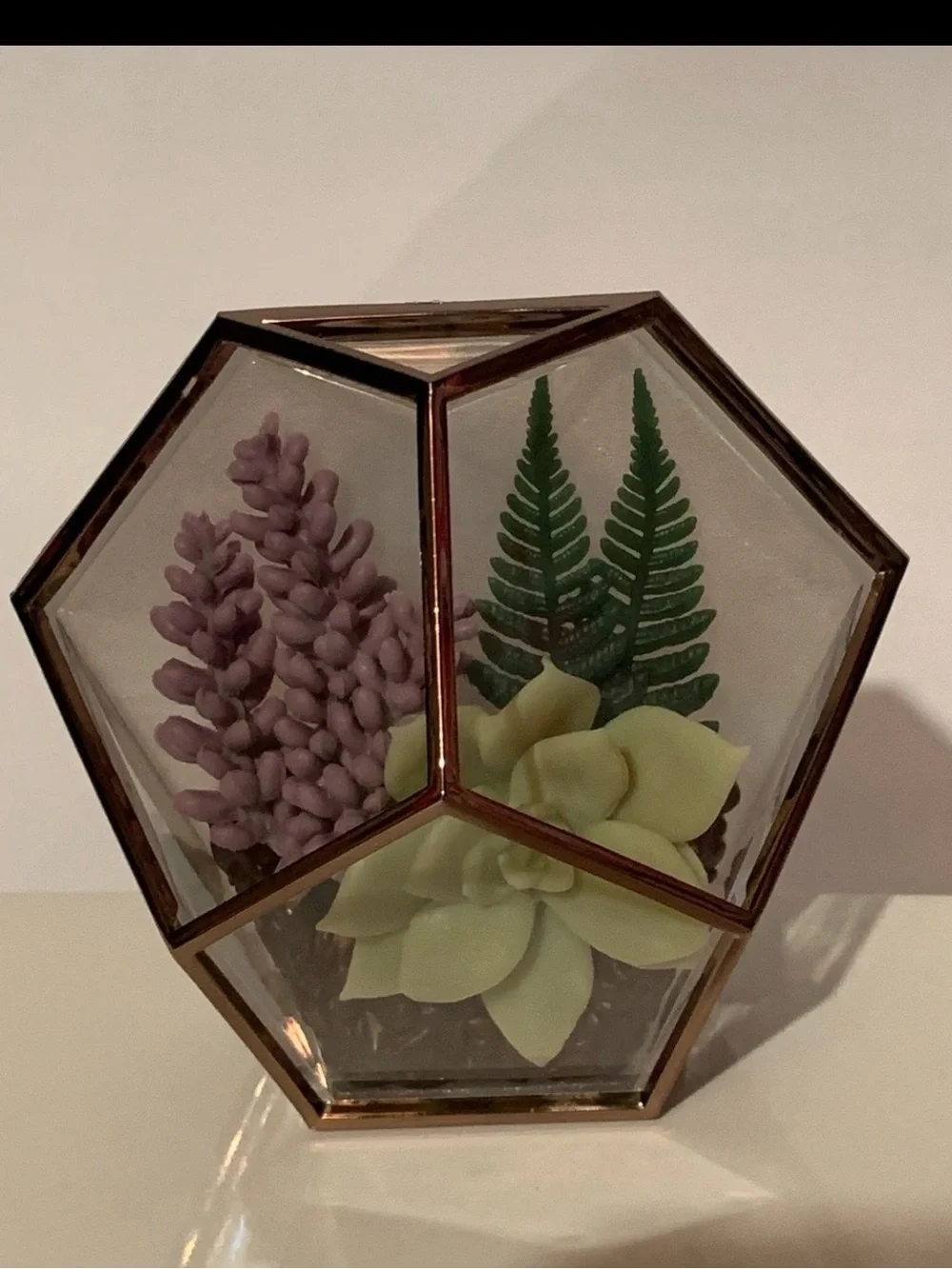 Bath & Body Works Rose Gold Geometric Succulent Wallflower Plug